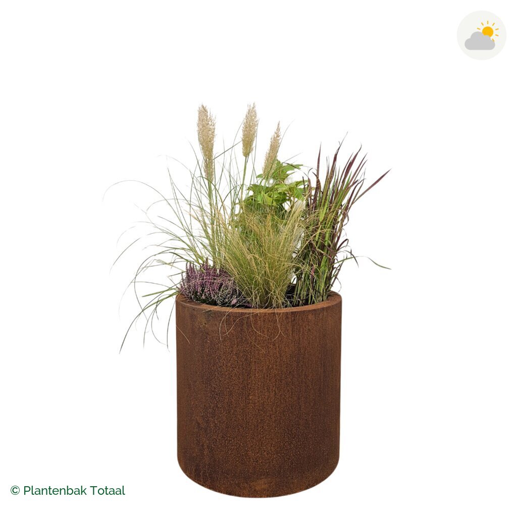 productfoto van plantenbak Cortenstaal Circum Set Veluwe