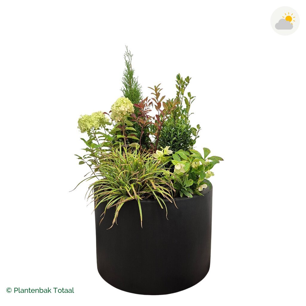productfoto van plantenbak Fiberstone Jumbo Max Rond Set Ardennen